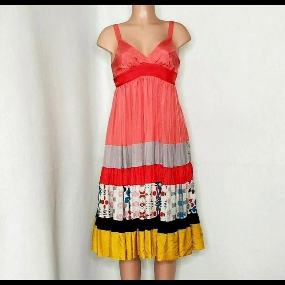 Johnny Was silk midi dress